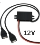 Micro alimentatore 12V 2.1 A per microcamere 4G