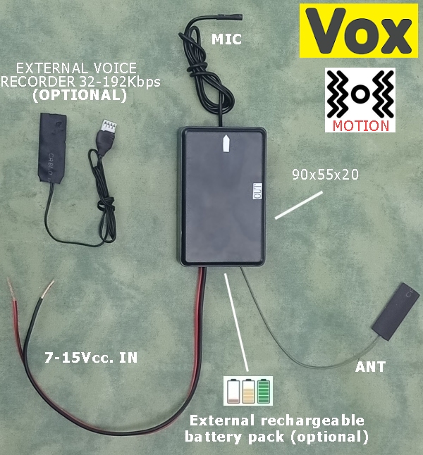 Microspia Gsm per l'ascolto ambientale con funzione di richiamata  automatica. Microspie Audio per la sicurezza personale